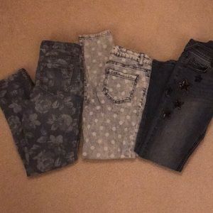 Lot of 3 girls size 19 Jeans